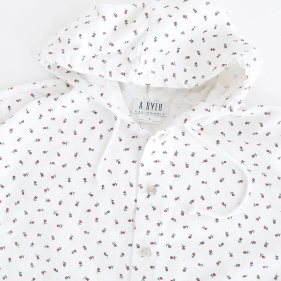 Floral White Bomber Jacket - Picture 13 of 13